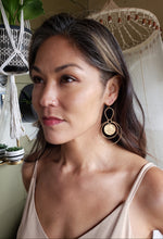 Load image into Gallery viewer, All hand cut/hammered 14k gold-filled metalwork in Gold Hoops
